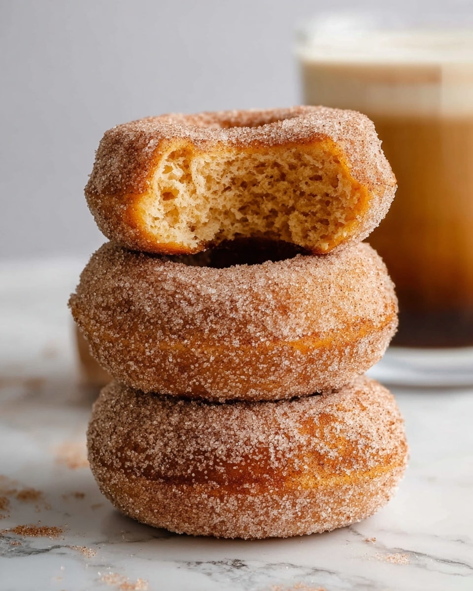 Pumpkin Spice Donuts with Cinnamon Sugar Coating Recipe