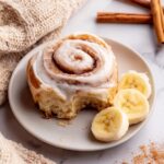 Banana Bread Cinnamon Rolls with Cream Cheese Icing Recipe
