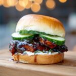 Grilled Korean BBQ Chicken Sandwich with Spicy Mayo and Pickles Recipe