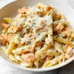Garlic Butter Salmon Pasta Recipe