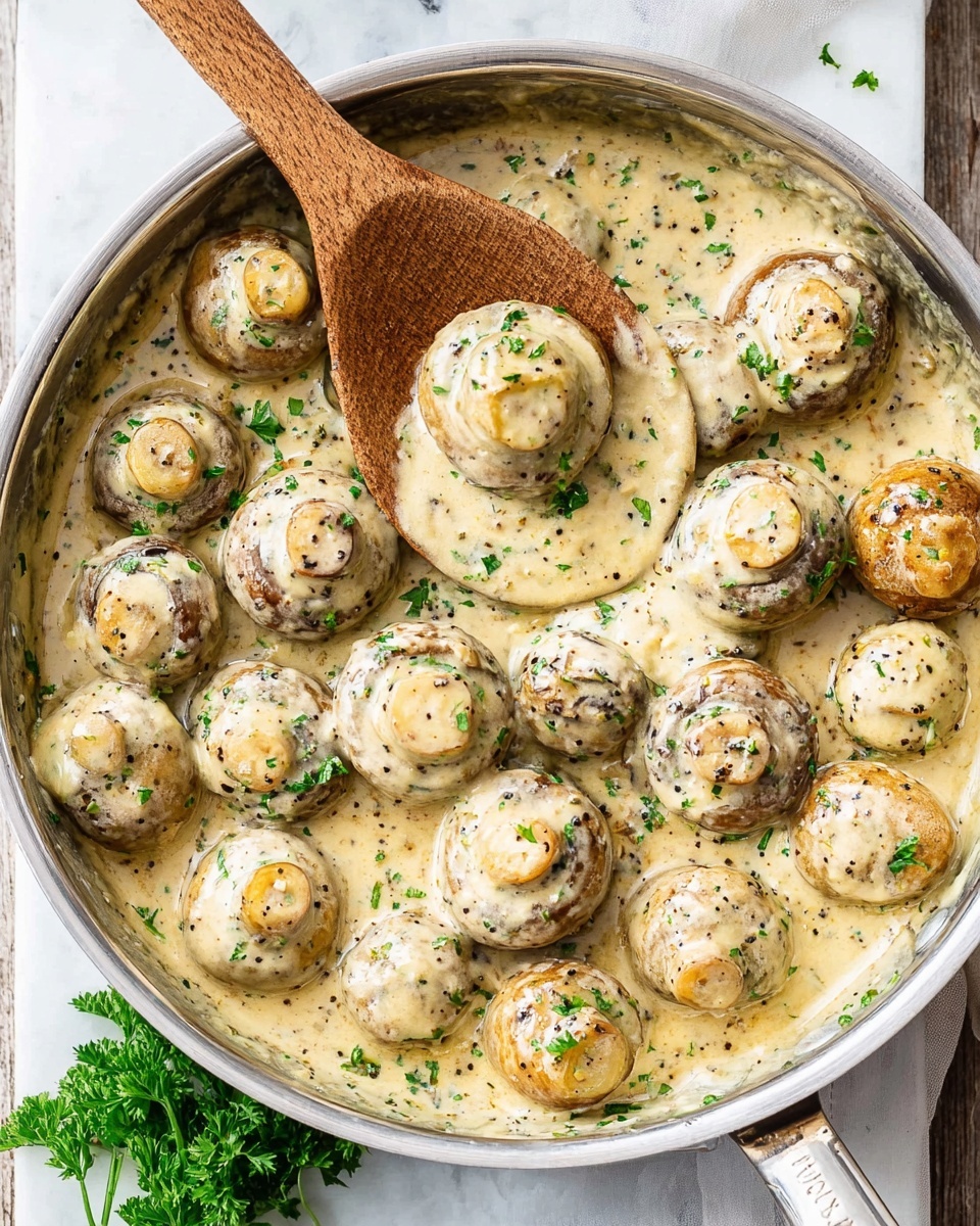 Garlic Parmesan Mushrooms Recipe - Recipe Image
