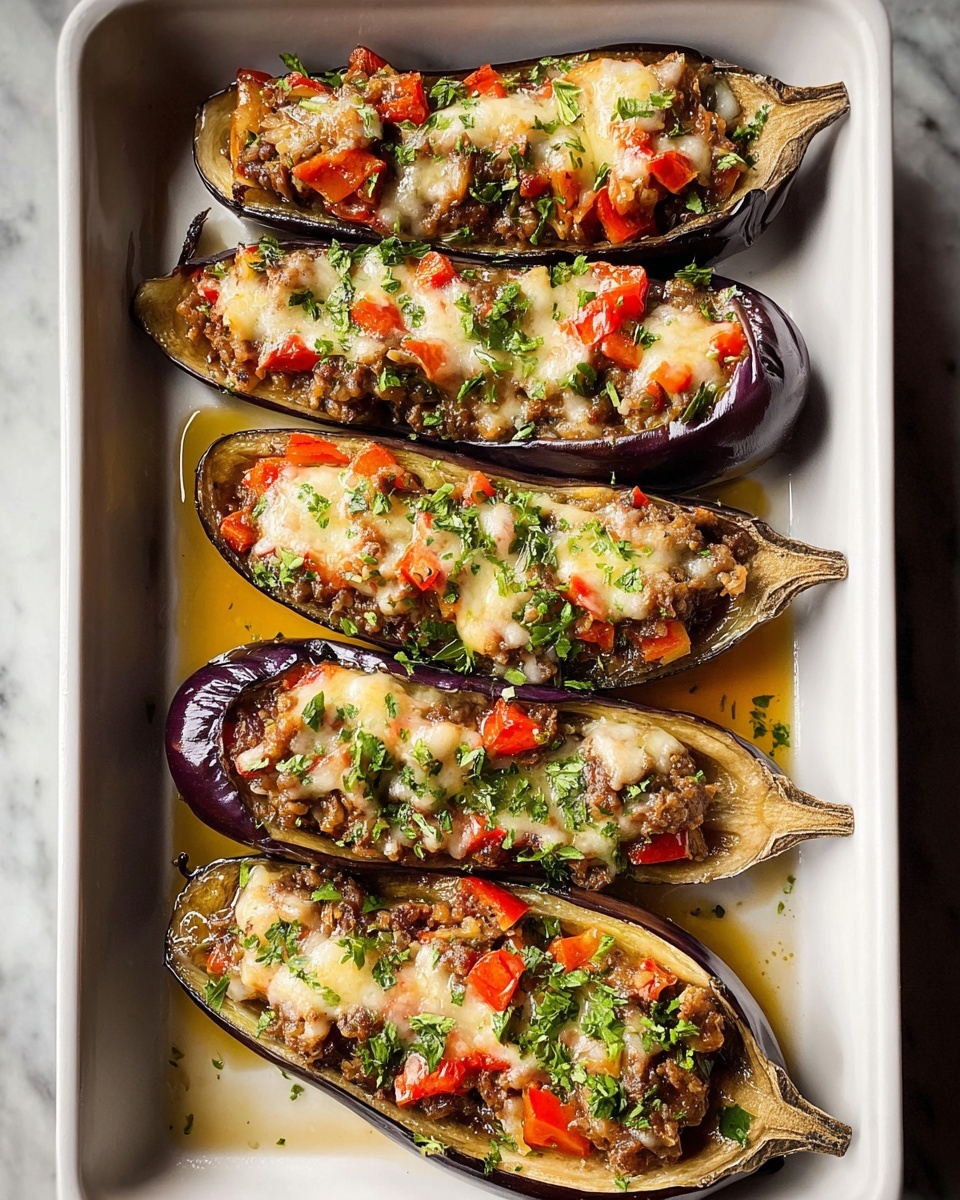 Stuffed Mediterranean Eggplant Recipe