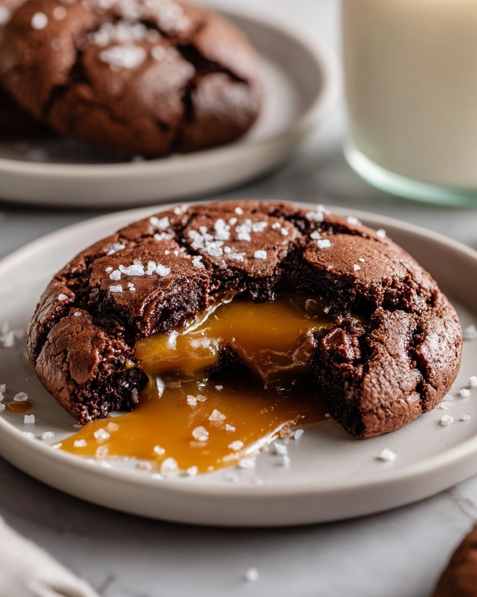 Salted Caramel Chocolate Cookies Recipe