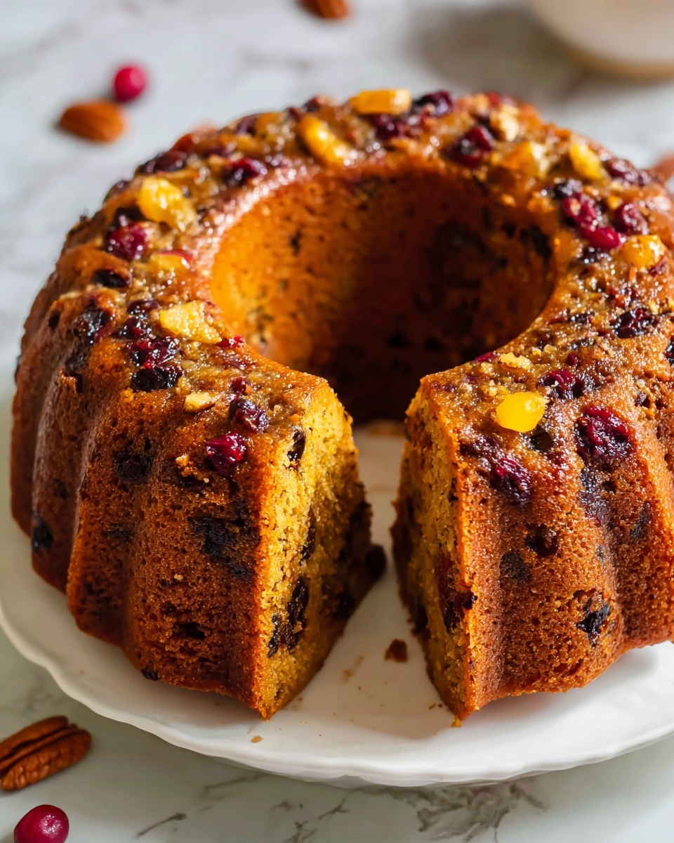 Healthy Christmas Fruit Bundt Cake Recipe