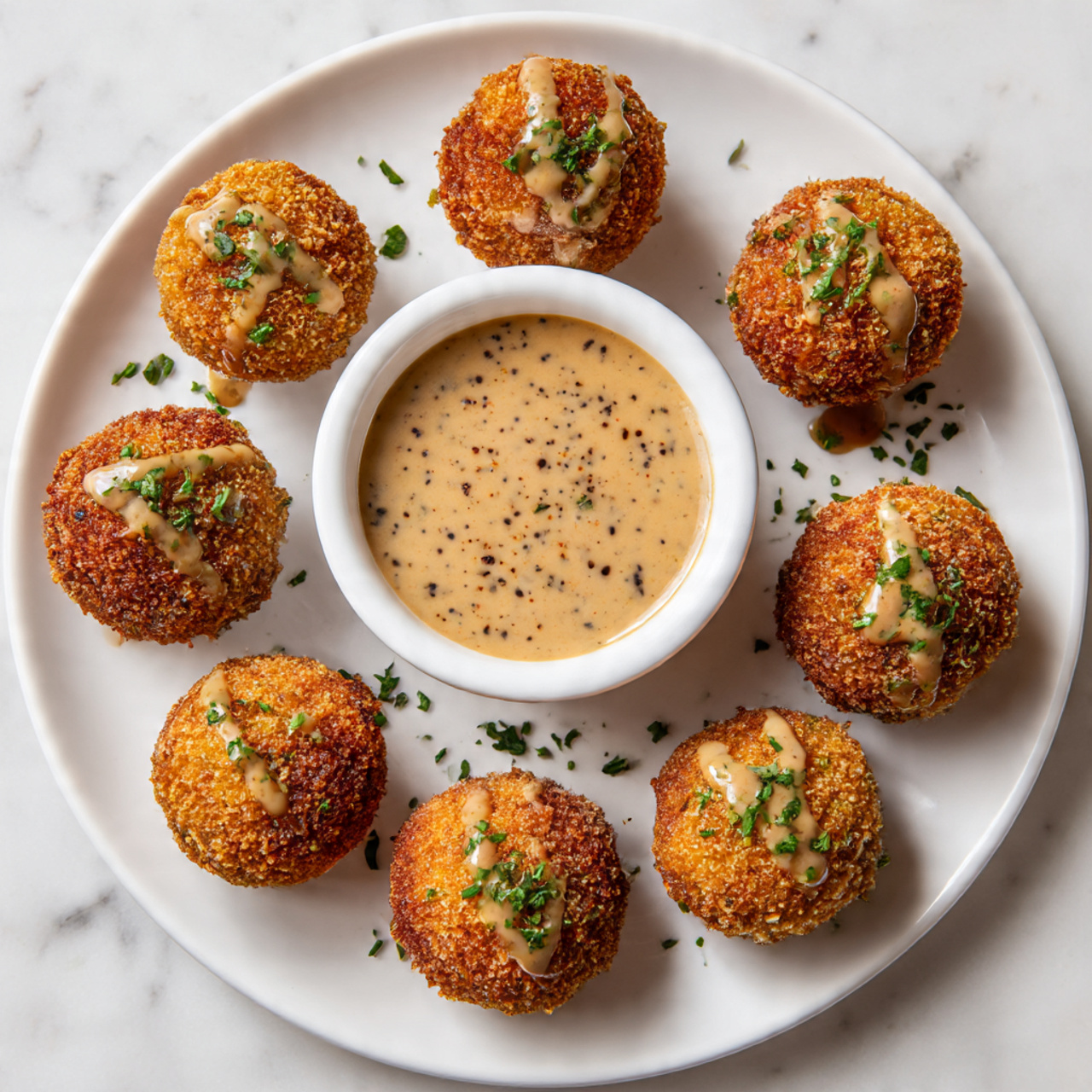 Reuben Balls with Spicy Thousand Island Dipping Sauce Recipe - Recipe Image
