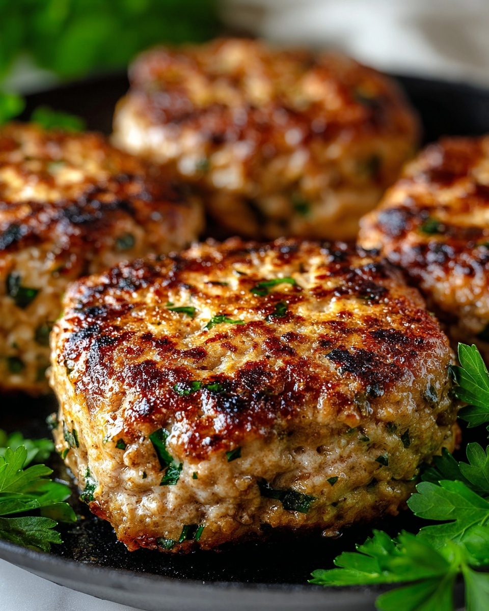 Garlic Parmesan Chicken Meatloaves Recipe - Recipe Image