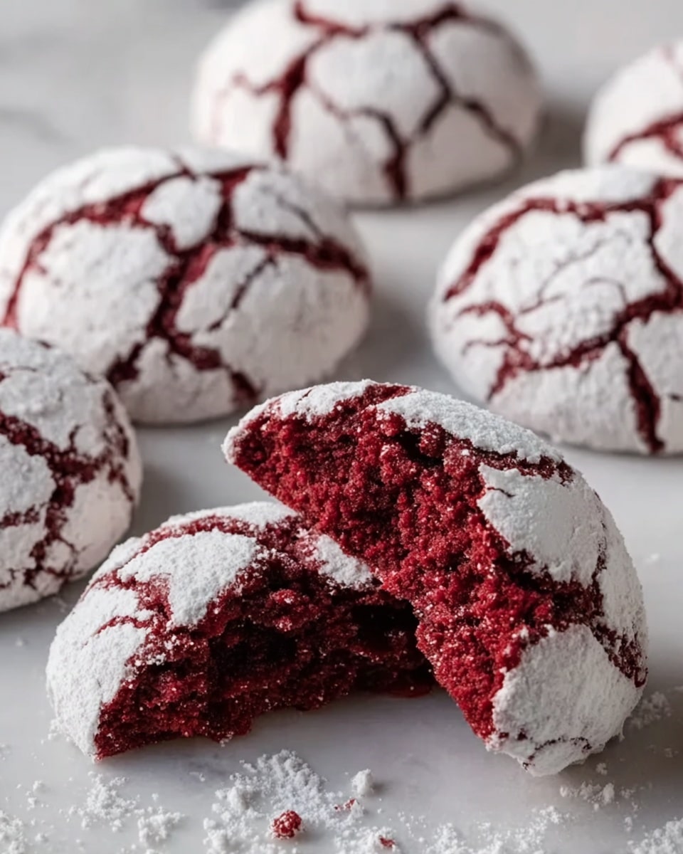 Red Velvet Crinkle Cookies Recipe