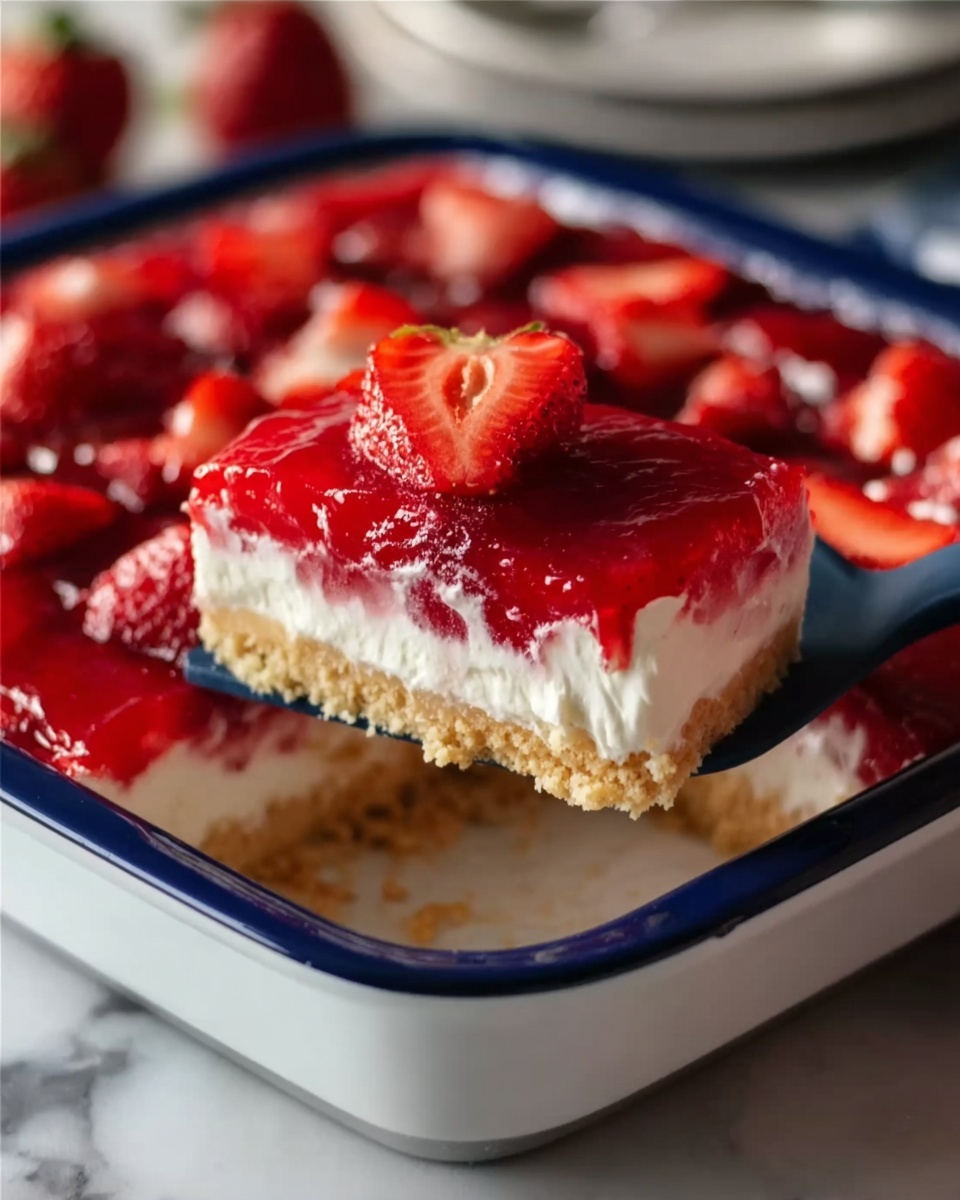 Strawberry Cheesecake Dump Cake🍰🍓 Recipe