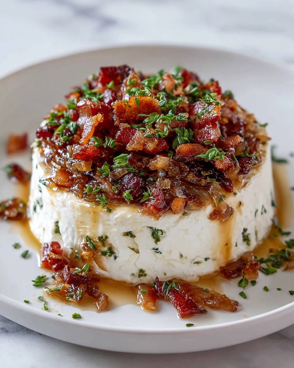 Boursin Cheese with Caramelized Onions and Bacon Recipe