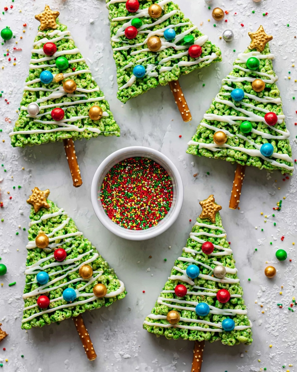 Rice Krispie Christmas Trees Recipe - Recipe Image