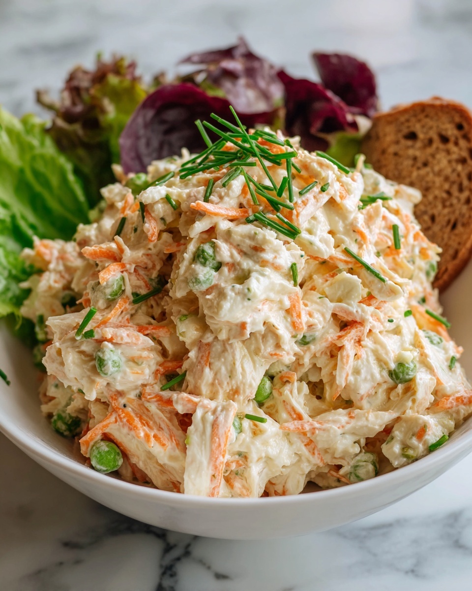 Creamy Imitation Crab Seafood Salad Recipe - Recipe Image