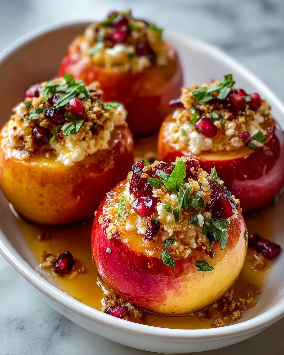 Baked Apples with Feta, Honey, and Cranberries Recipe - Recipe Image