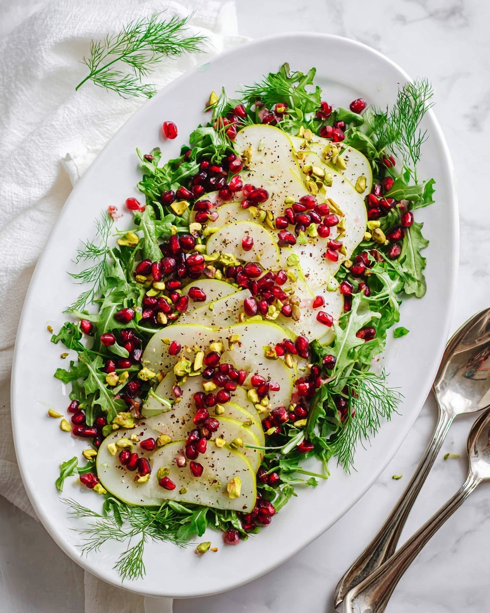 Asian Pear and Fennel Salad with Pomegranates and Pistachios Recipe