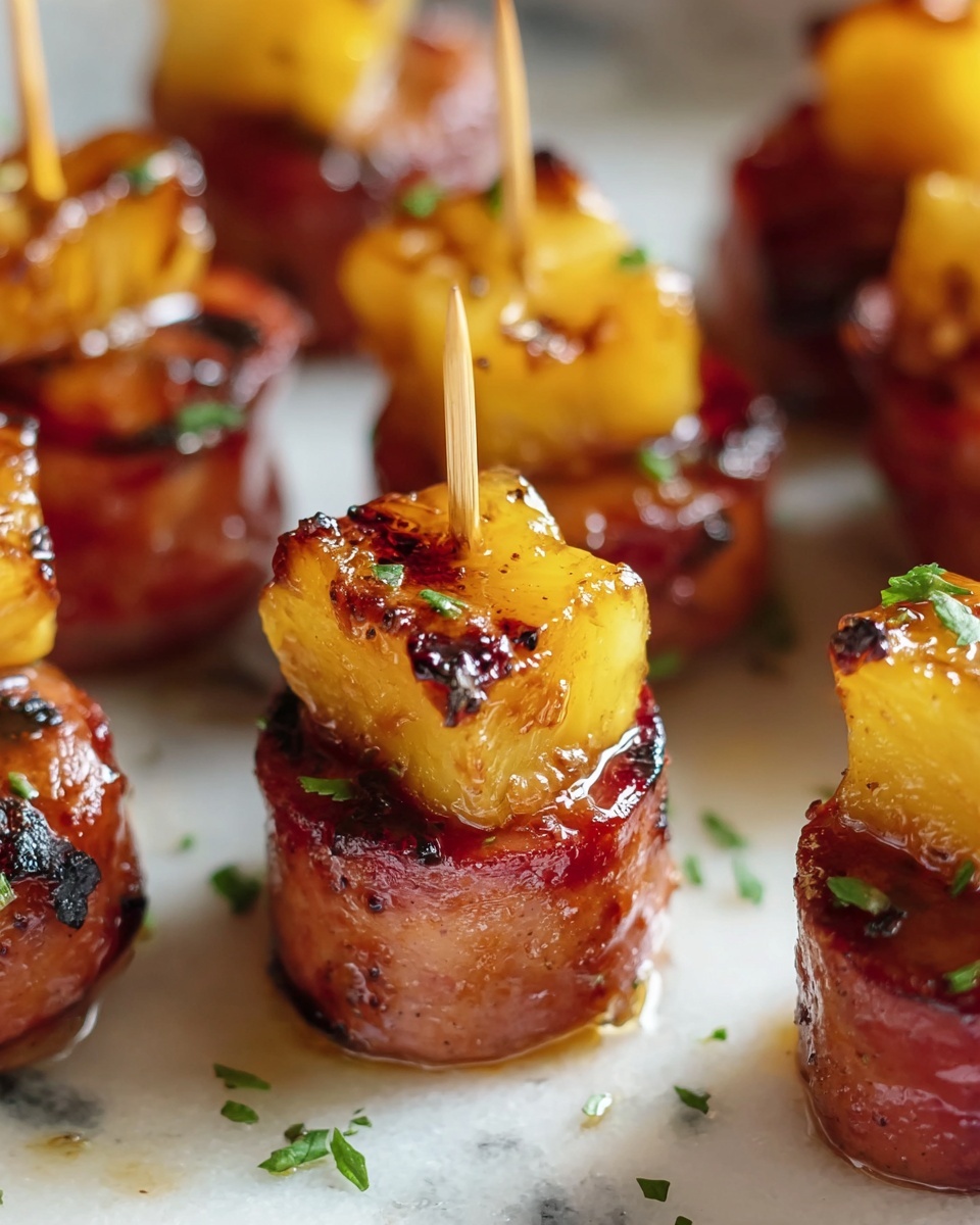 Glazed Kielbasa Pineapple Bites Recipe - Recipe Image