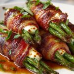 Cheesy Bacon Green Bean Bundles Recipe