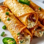 Bacon Jalapeño Popper Eggrolls Recipe
