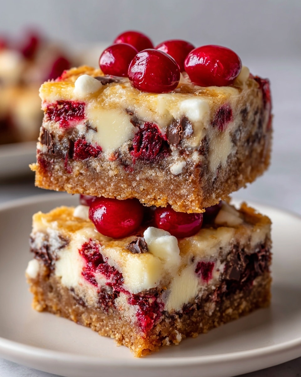 Christmas Chocolate Marshmallow Bars Recipe - Recipe Image