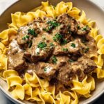 Creamy Beef Stroganoff with Egg Noodles Recipe