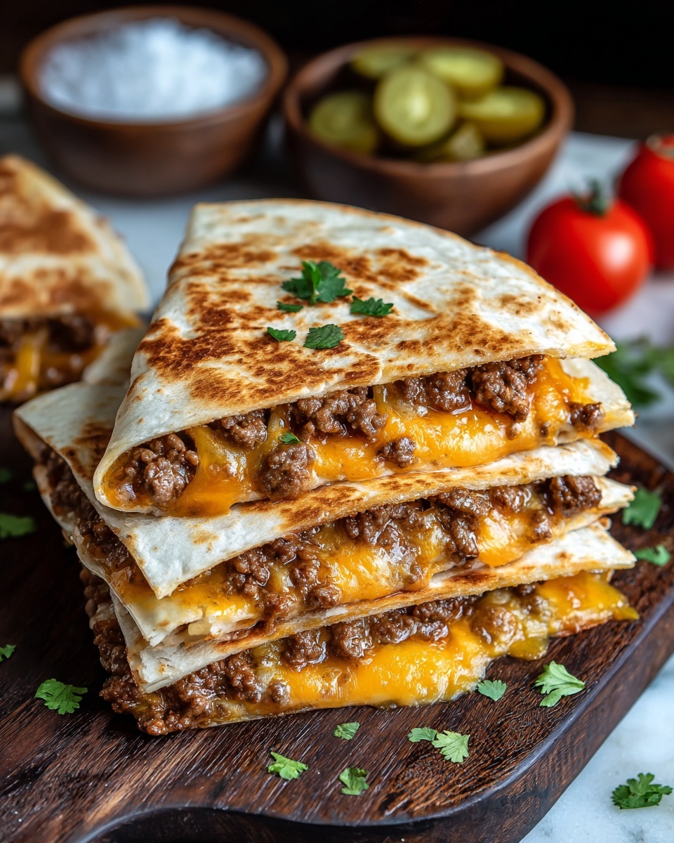 Smashburger Quesadillas Recipe - Recipe Image
