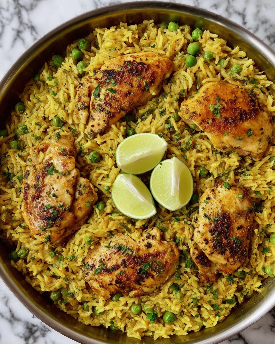 One Pan Mediterranean Chicken and Rice Recipe - Recipe Image