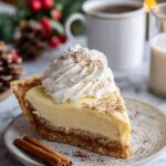 Christmas Eve Cinnamon-Vanilla Custard Pie – Creamy Holiday Dessert Magic Recipe