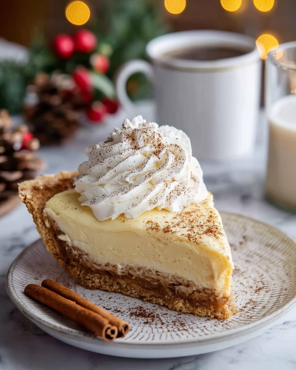 Christmas Eve Cinnamon-Vanilla Custard Pie – Creamy Holiday Dessert Magic Recipe