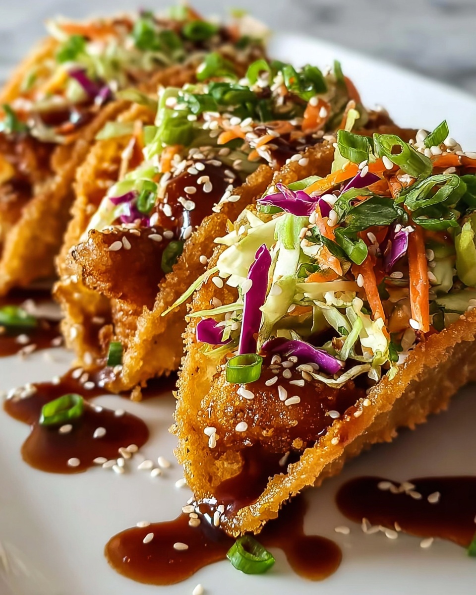 Crispy Chicken Wonton Tacos Recipe