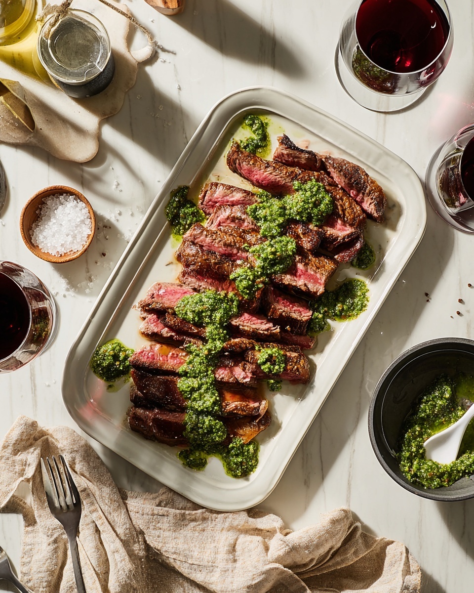 Grilled Steak with Garlicky Green Sauce Recipe 5 Grilled Steak with Garlicky Green Sauce Recipe - Recipe Image