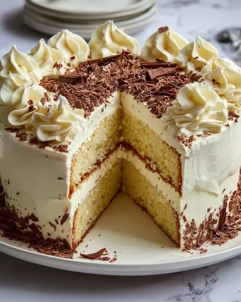 Quick Italian Cream Cake Recipe - Recipe Image