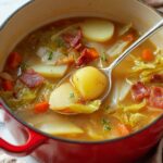 Irish Bacon, Cabbage, and Potato Soup Recipe