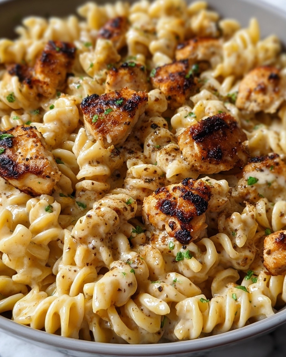 Cheesy Cajun Garlic Chicken Rotini Skillet Recipe