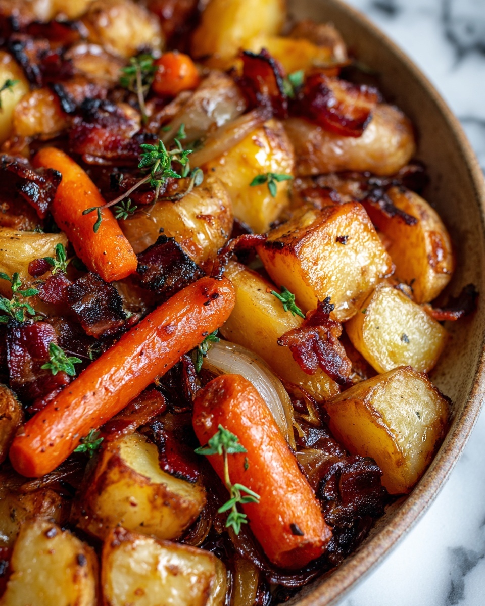 Maple Dijon Roasted Apples & Carrots Recipe