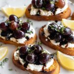 Whipped Goat Cheese and Blueberry Balsamic Crostini Recipe