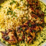 Chicken Scampi with Garlic Parmesan Rice Recipe