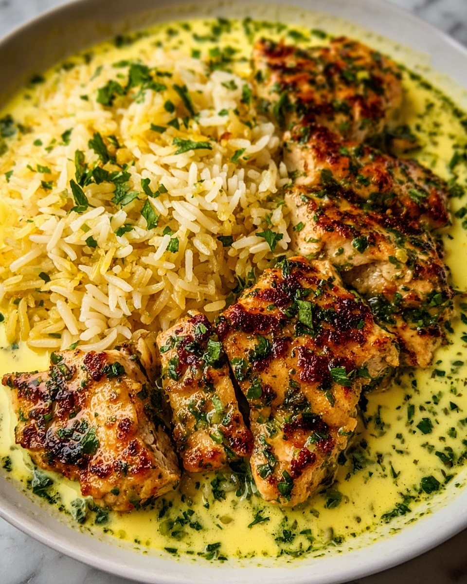 Chicken Scampi with Garlic Parmesan Rice Recipe