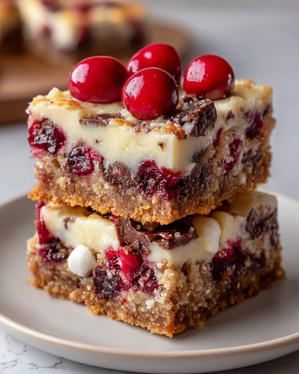 Christmas Chocolate Marshmallow Bars Recipe - Recipe Image