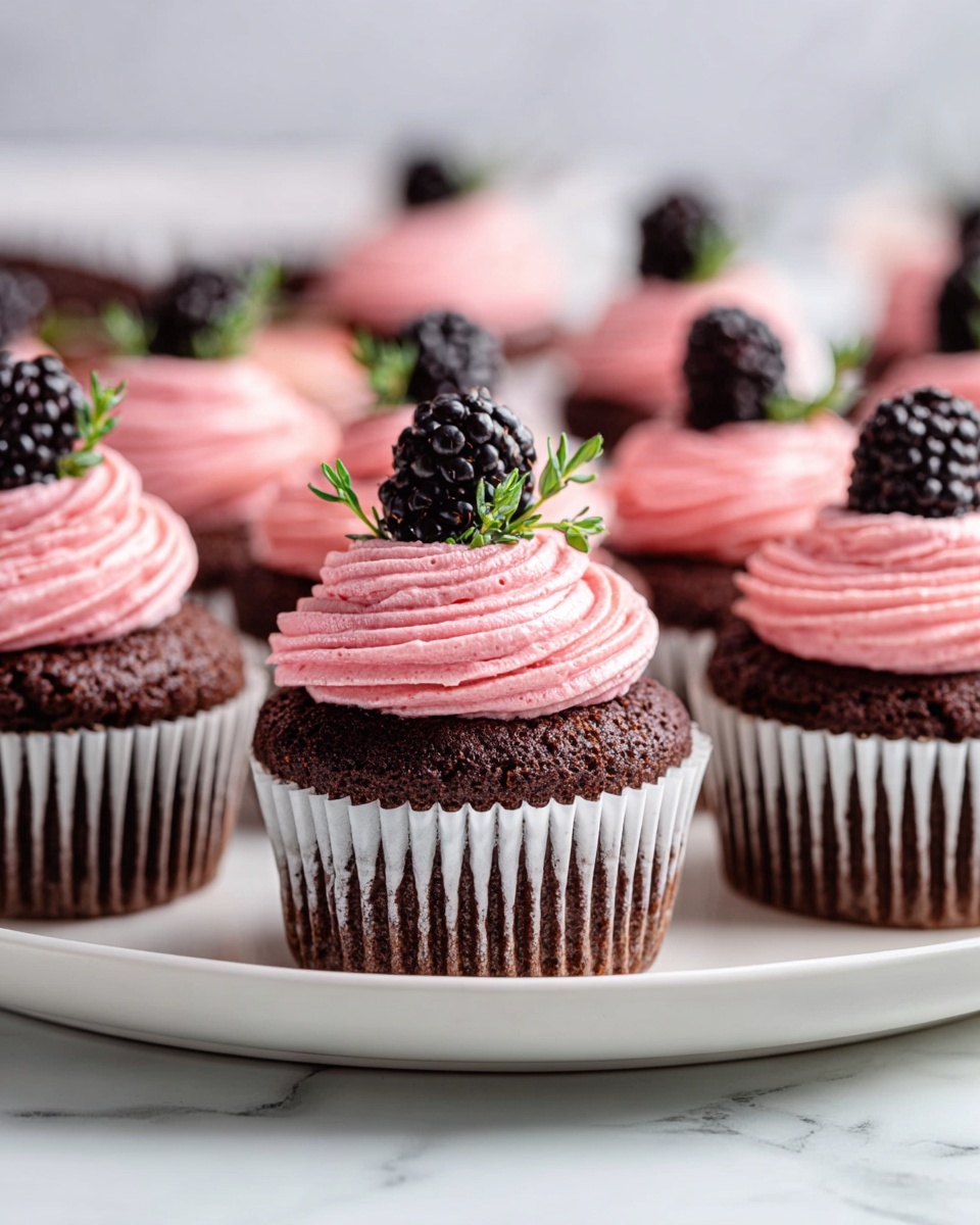 Chocolate Blackberry Cupcakes Recipe