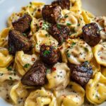 Cracked Garlic Steak Tortellini in Creamhouse Sauce Recipe