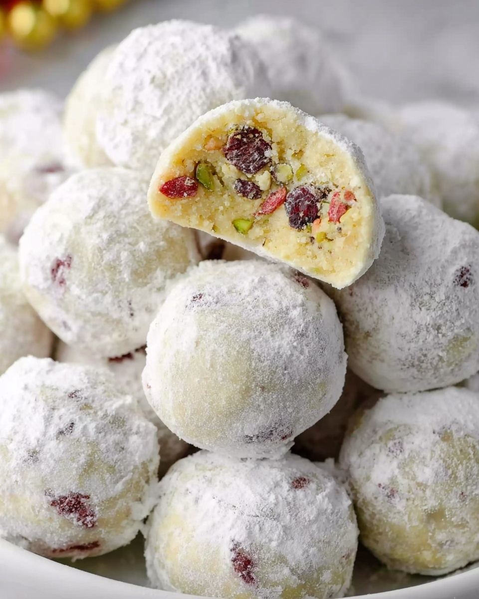 Cranberry Pistachio White Chocolate Truffles Recipe - Recipe Image