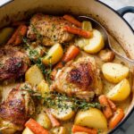 French-Style Chicken with Potatoes and Herbs Recipe