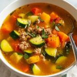 Zucchini Tomato Italian Sausage Soup Recipe