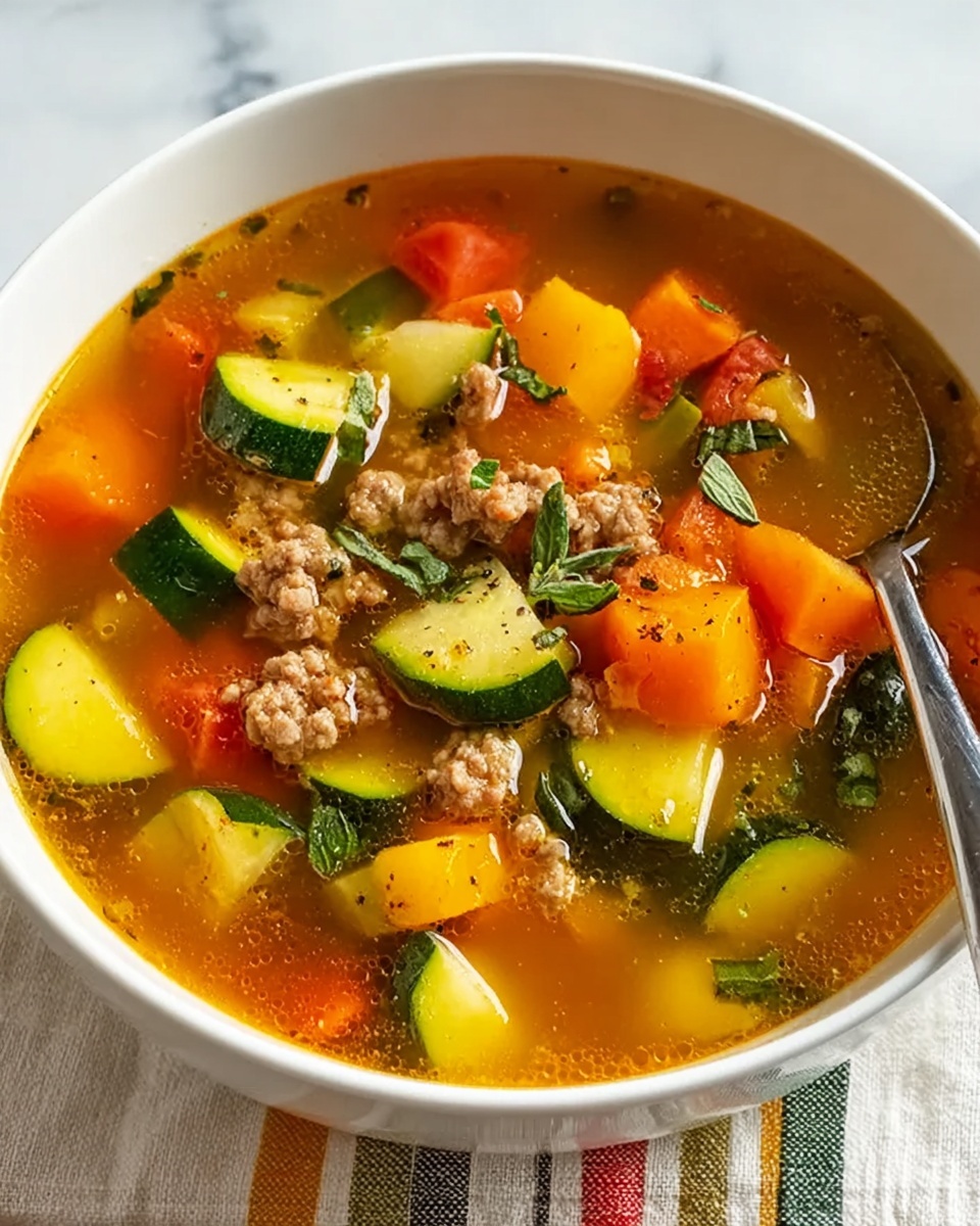 Zucchini Tomato Italian Sausage Soup Recipe 6 Zucchini Tomato Italian Sausage Soup Recipe - Recipe Image