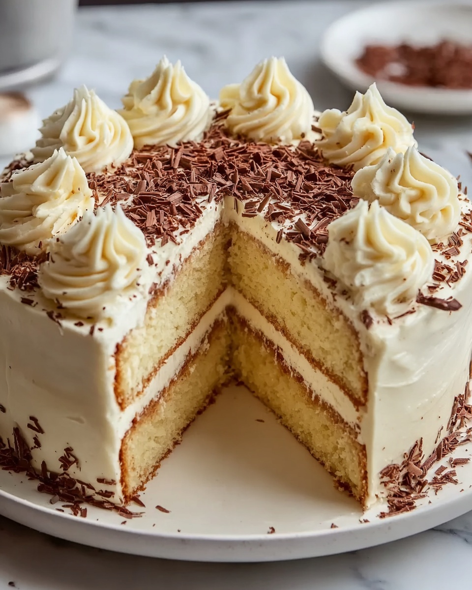 Quick Italian Cream Cake Recipe - Recipe Image