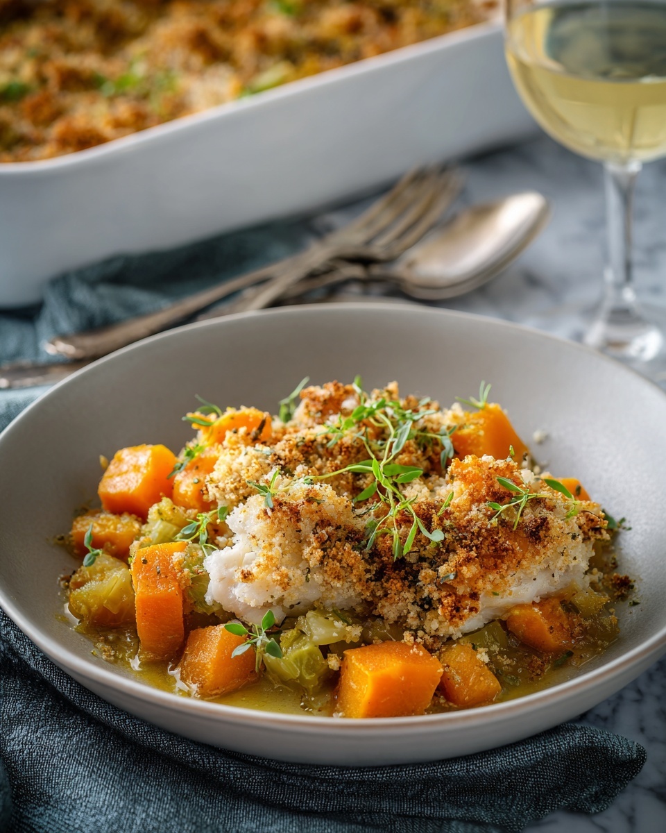The image shows a wooden board on a white marbled surface, arranged with various cooking ingredients in white bowls and small white dishes. The top left has a bowl of raw light pink chicken pieces, next to a bowl filled with dried green herbs. To the right, a bowl contains yellow-orange cooked cubes topped with red spices. Below the chicken, a small white dish holds a block of pale yellow butter. In the center, a bowl with pale green chopped leeks sits next to a mound of thin white sliced onions. Around these are small white dishes with black pepper, white salt with pepper flakes, chopped bright green parsley, and two different sizes of orange cubed squash. On the far left, fresh green thyme bunches lay across the wooden board. Everything is neatly placed and well lit. photo taken with an iphone --ar 4:5 --v 7