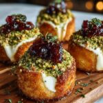 Savory Pistachio-Crusted Brie Bites Recipe