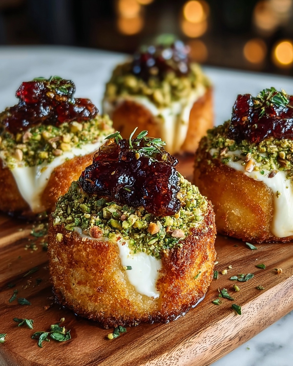 Savory Pistachio-Crusted Brie Bites Recipe - Recipe Image