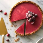 Cranberry Orange Curd Gingersnap Tart Recipe