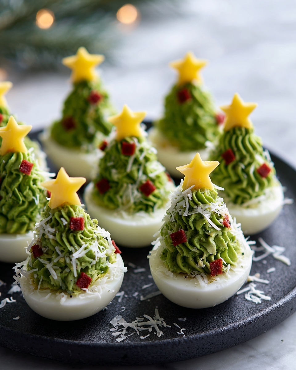 Deviled Egg Christmas Trees Recipe