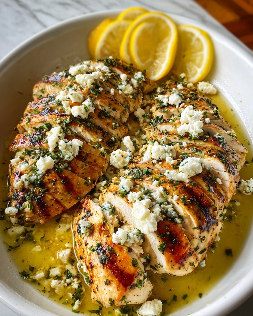 Greek Chicken with Lemon and Feta Recipe - Recipe Image