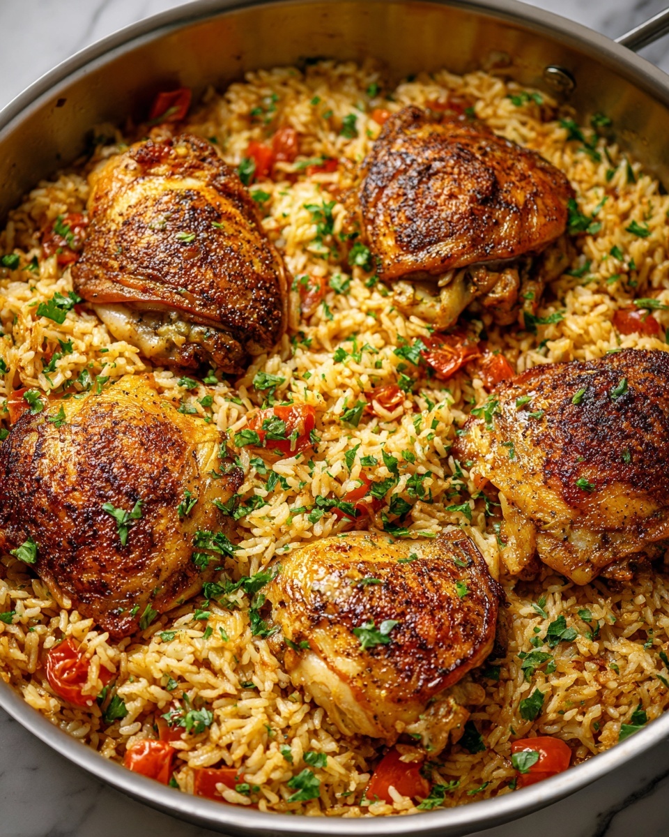 One Pot Chicken and Rice Pilaf Recipe